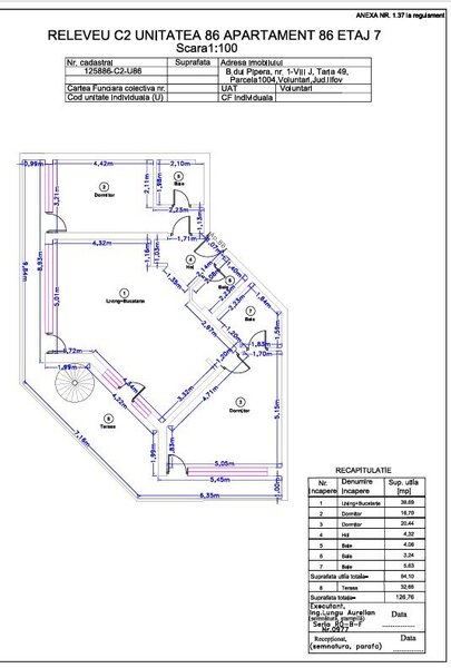 Pipera, penthouse exclusivist cu terasa de 200 mp.